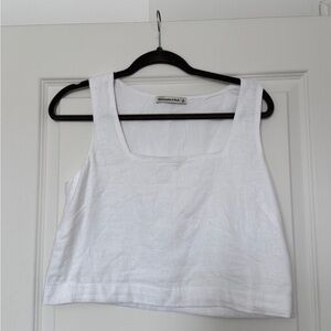 Abercrombie & Fitch White Linen Top